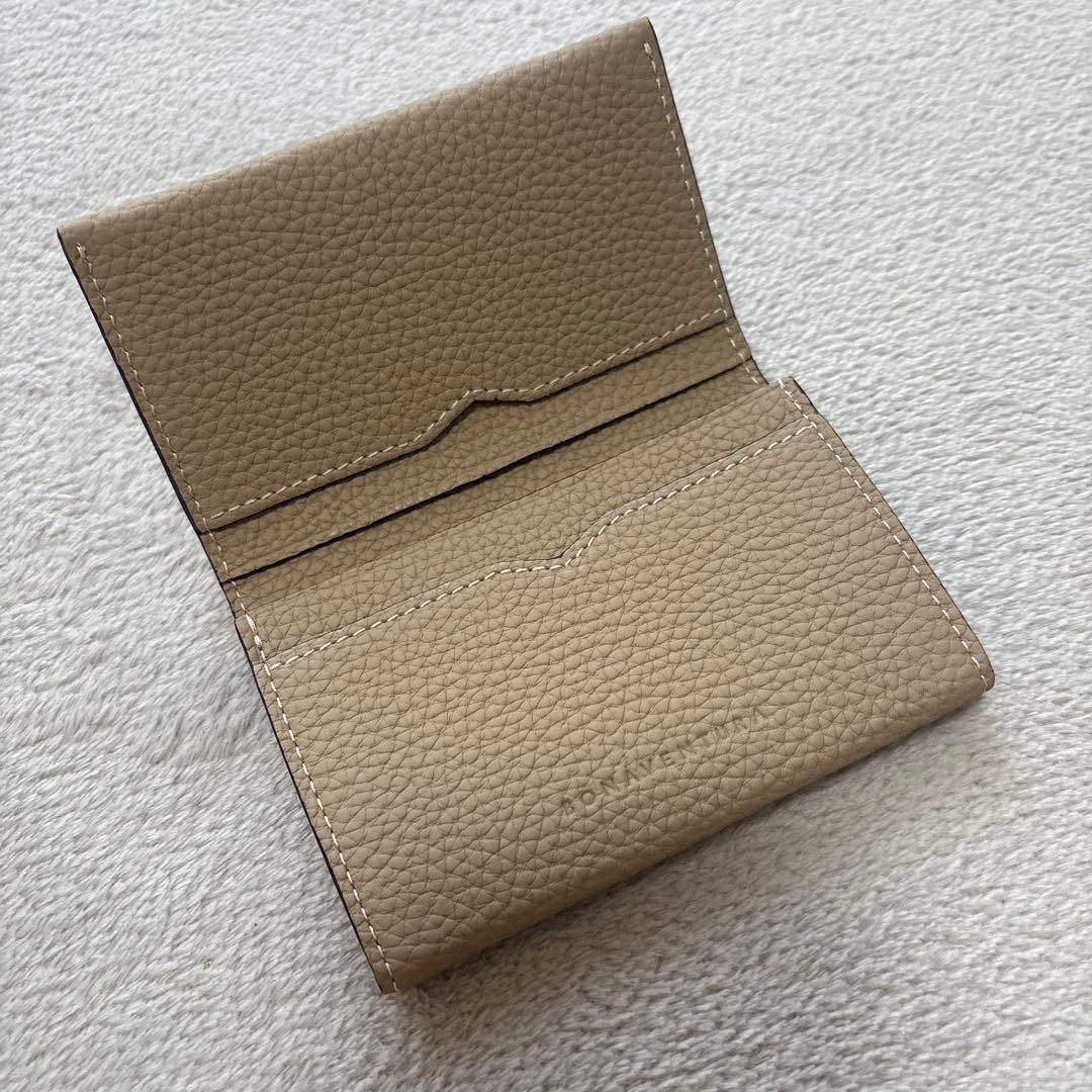【超美品】ボナベンチュラ　ビジネスカードケース シュリンクレザー