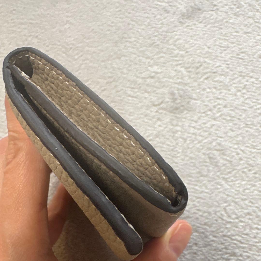 【超美品】ボナベンチュラ　ビジネスカードケース シュリンクレザー