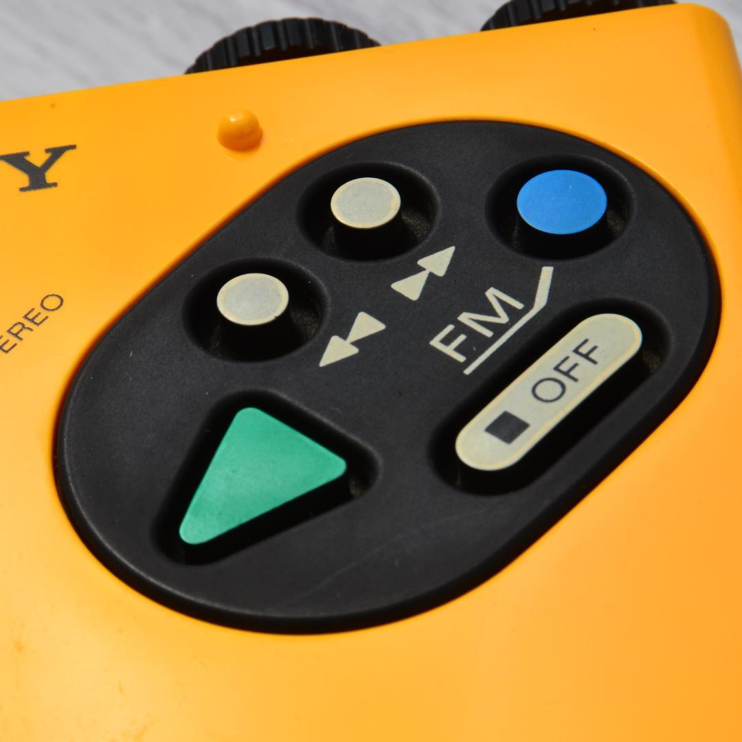 SONY WALKMAN WM-F5 スポーツウォークマン イエロー 整備済