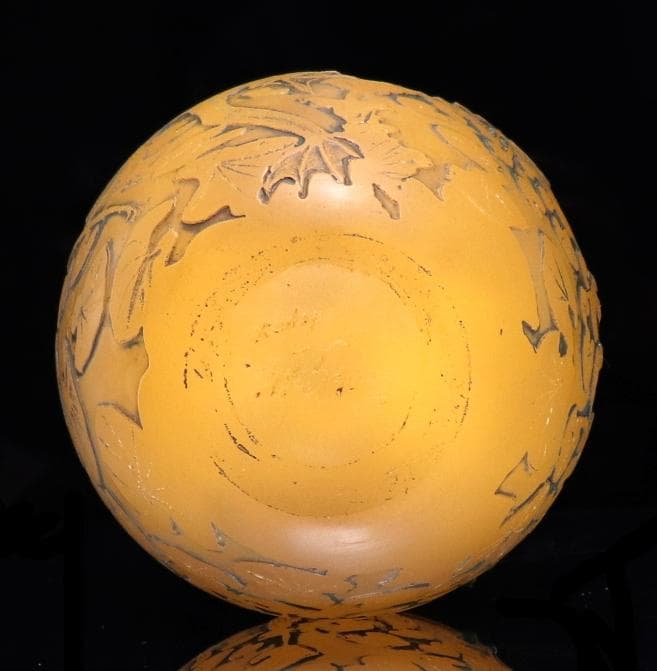 美術館級!! エミール・ガレ 蜻蛉・蛙文 花瓶 善と悪 トンボ カエル 花瓶