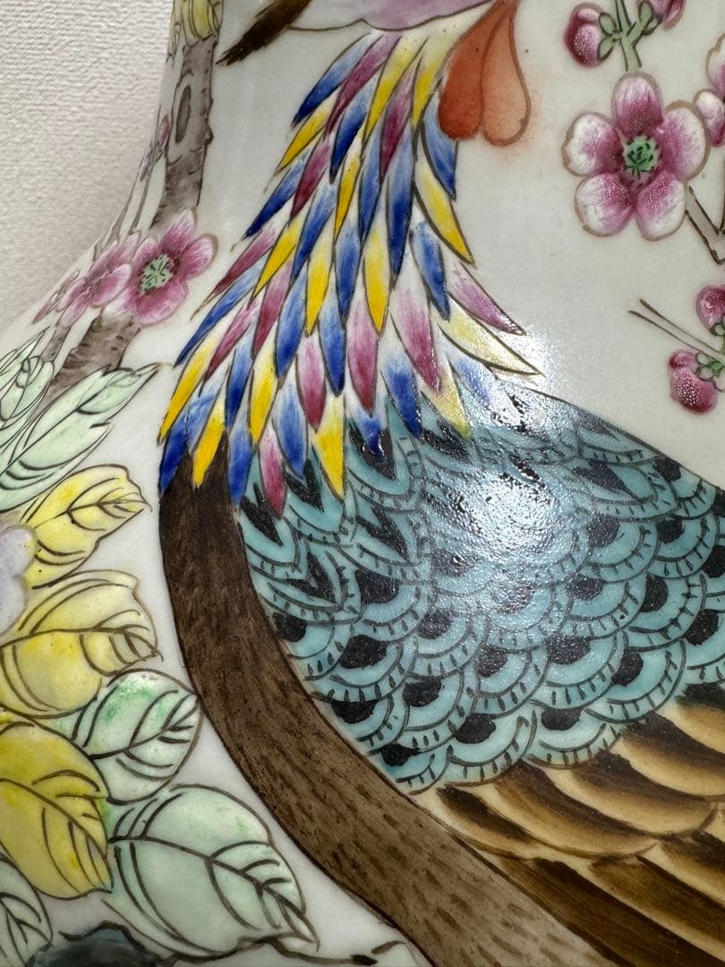 中国美術　花瓶　高さ約84センチ　アンティーク　時代物　工芸品