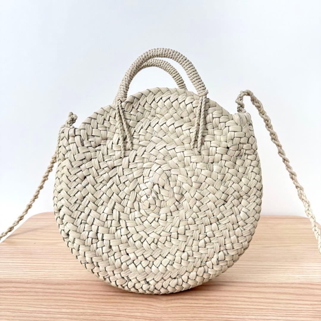 【美品✨️】Aeta アエタ KG CIRCLE BASKET S アイボリー