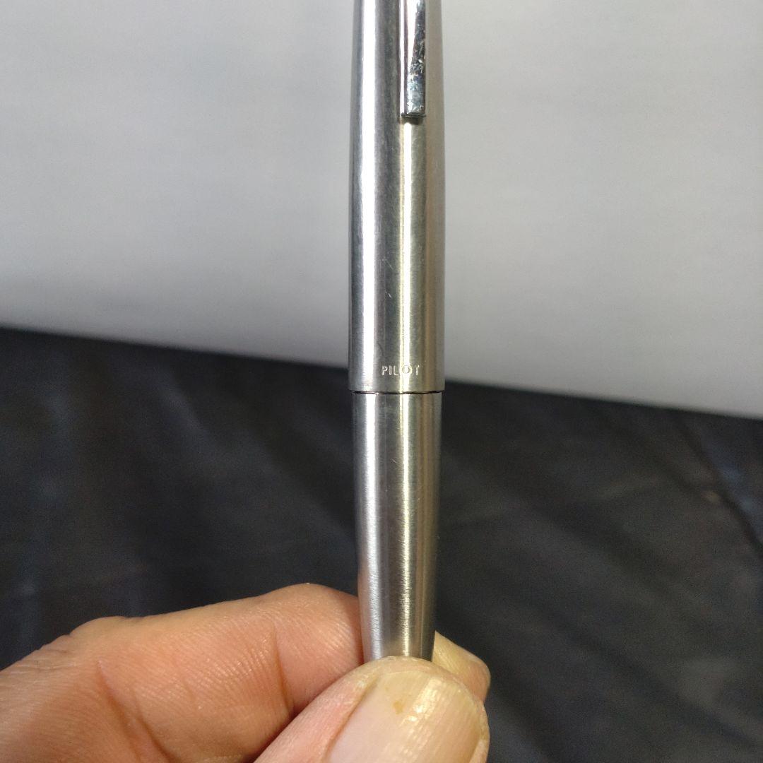 PILOT シルバー 万年筆 キャップ式