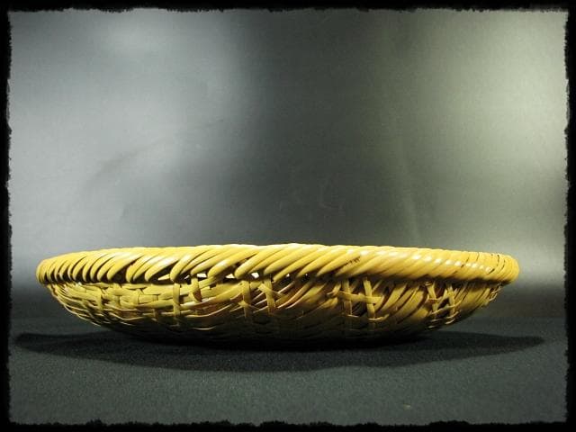 田中 篁斎 宗全好 平 炭斗 炉風炉 一双 網代 茶道具 炭道具 f137