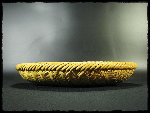 田中 篁斎 宗全好 平 炭斗 炉風炉 一双 網代 茶道具 炭道具 f137