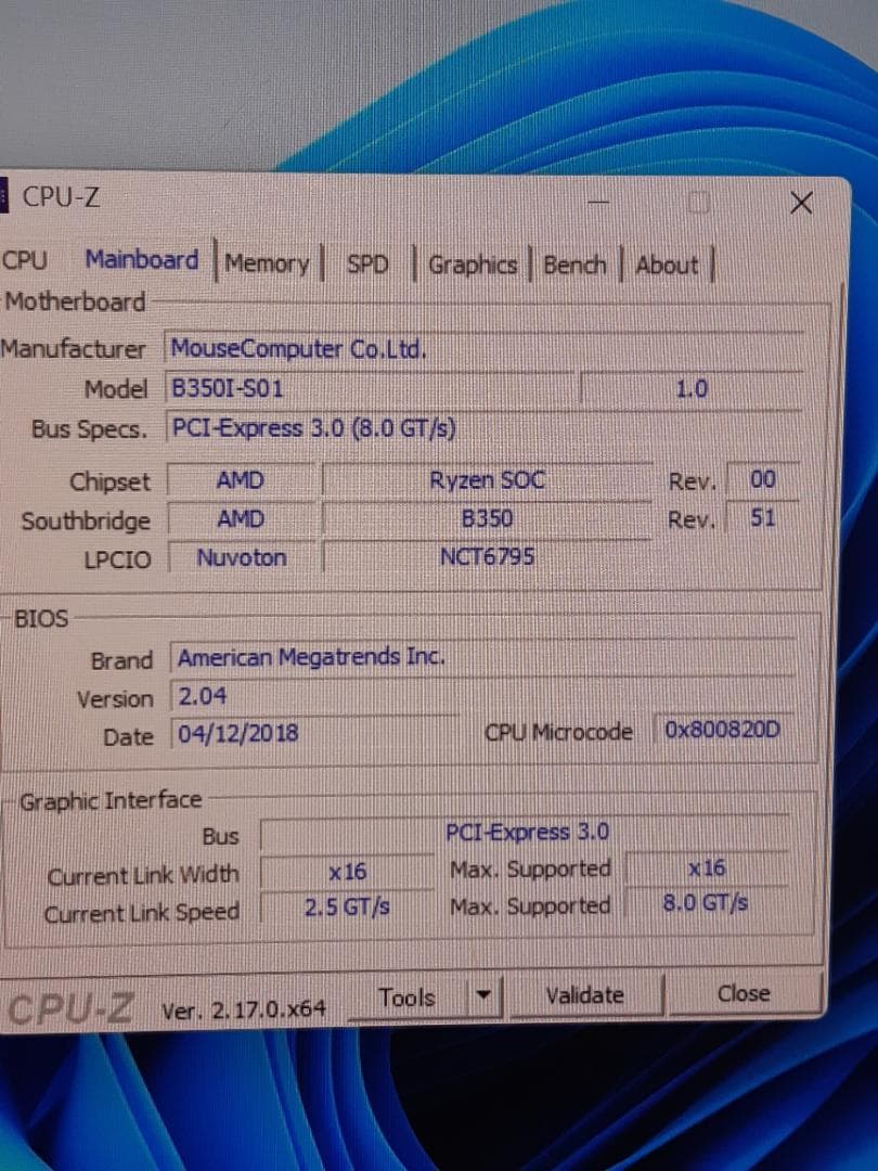 自作PC　RYZEN5 2600X・8GB・128GB・GTX745・WIN11