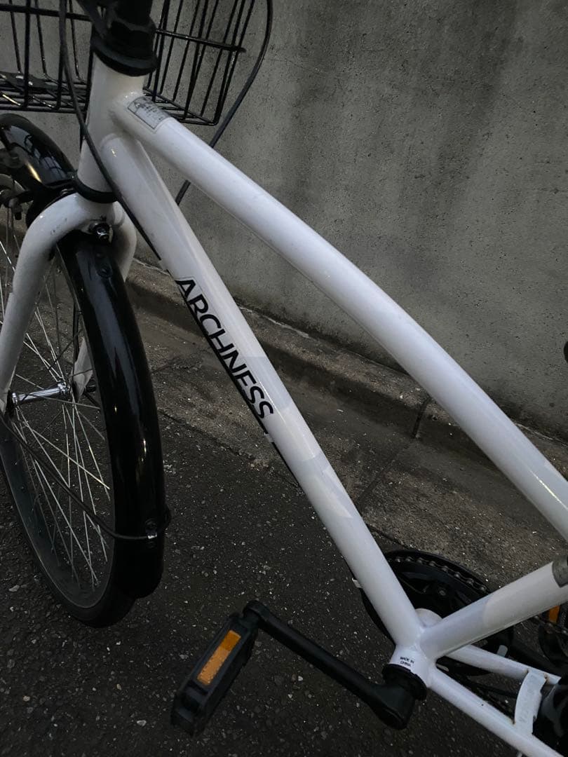 整備済 クロスバイク 自転車 子供 白 24インチ 美品 綺麗 ホワイト