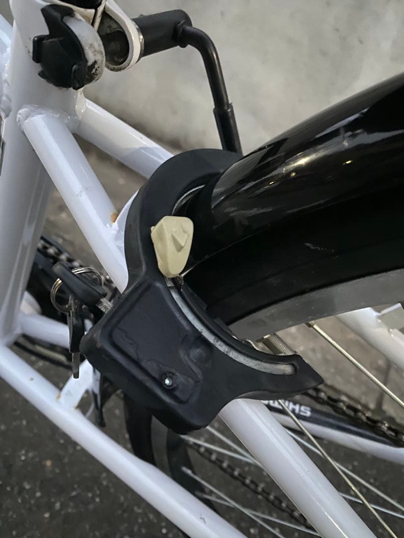 整備済 クロスバイク 自転車 子供 白 24インチ 美品 綺麗 ホワイト