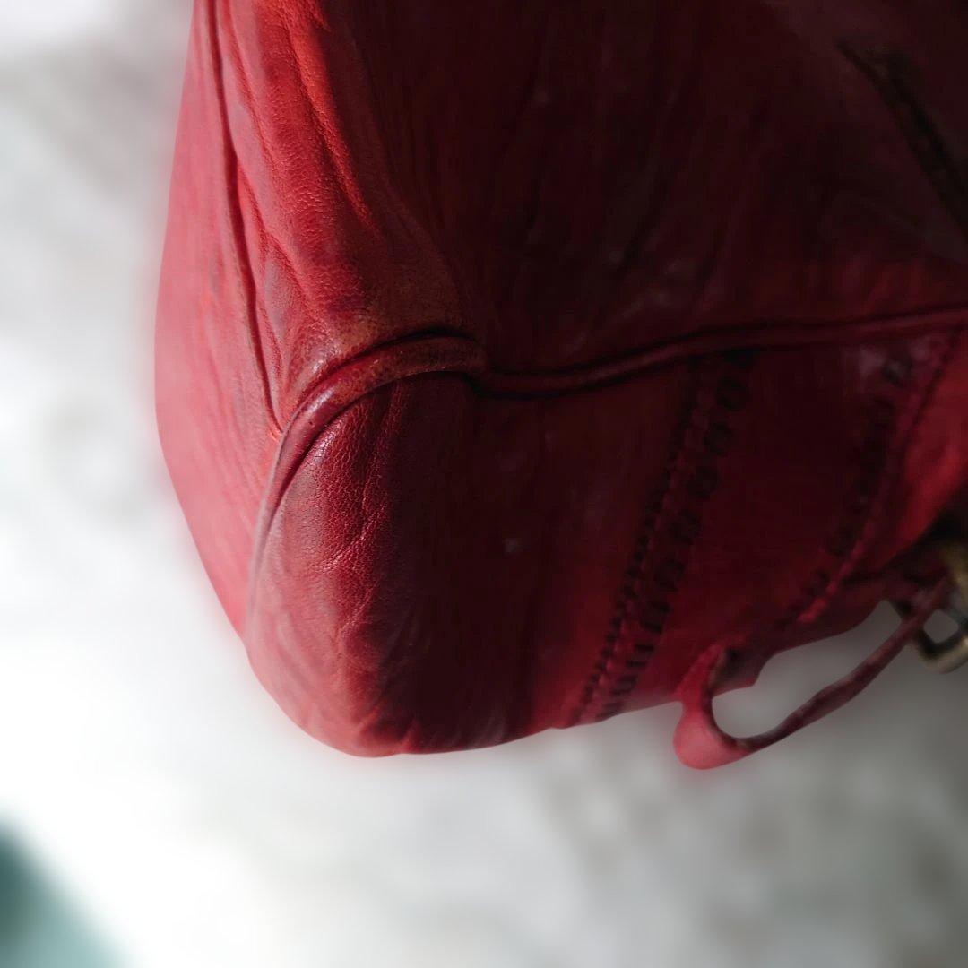 FENDI レザーバッグ 赤