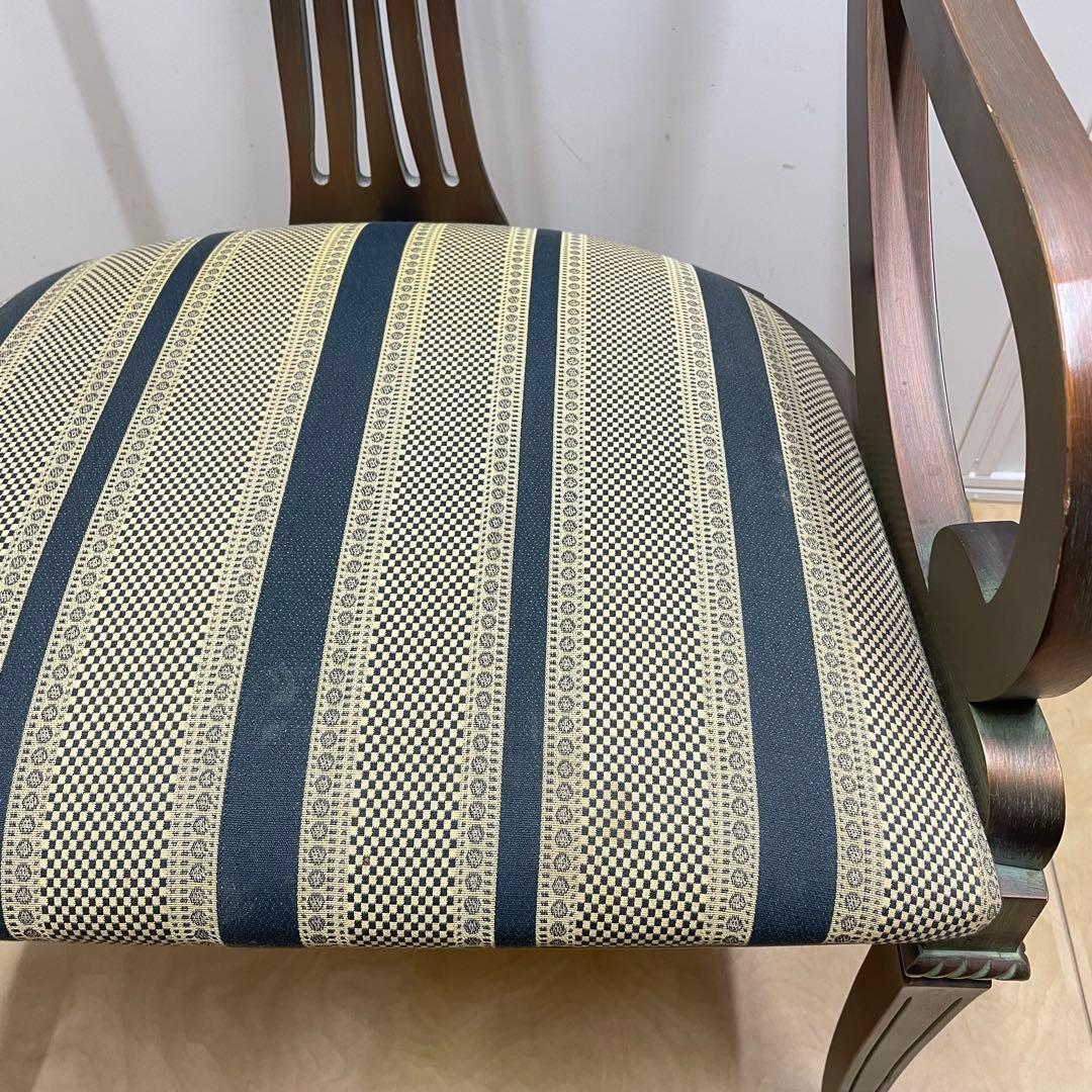 アンティーク調アームチェア② ダイニングチェア チェア 椅子 イス ロココ調