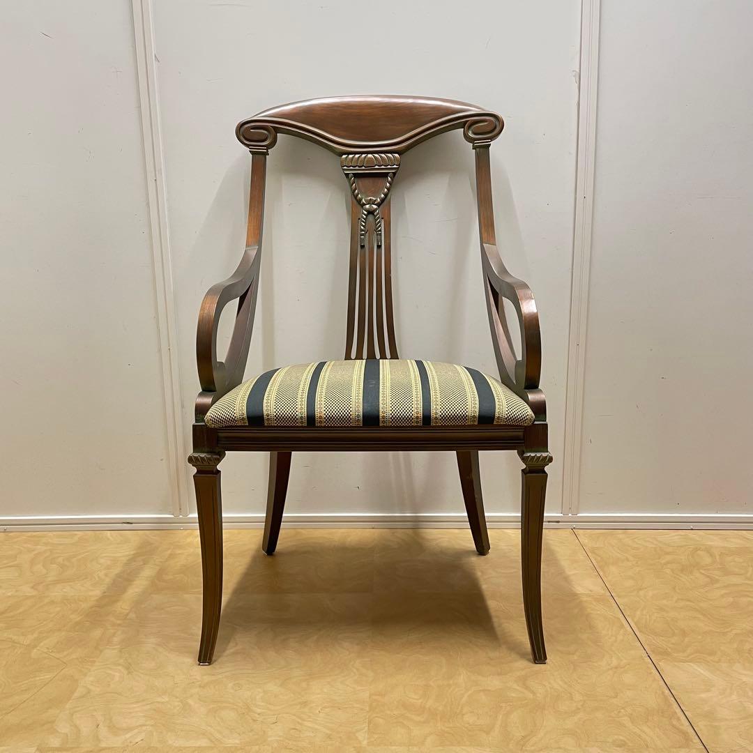 アンティーク調アームチェア② ダイニングチェア チェア 椅子 イス ロココ調