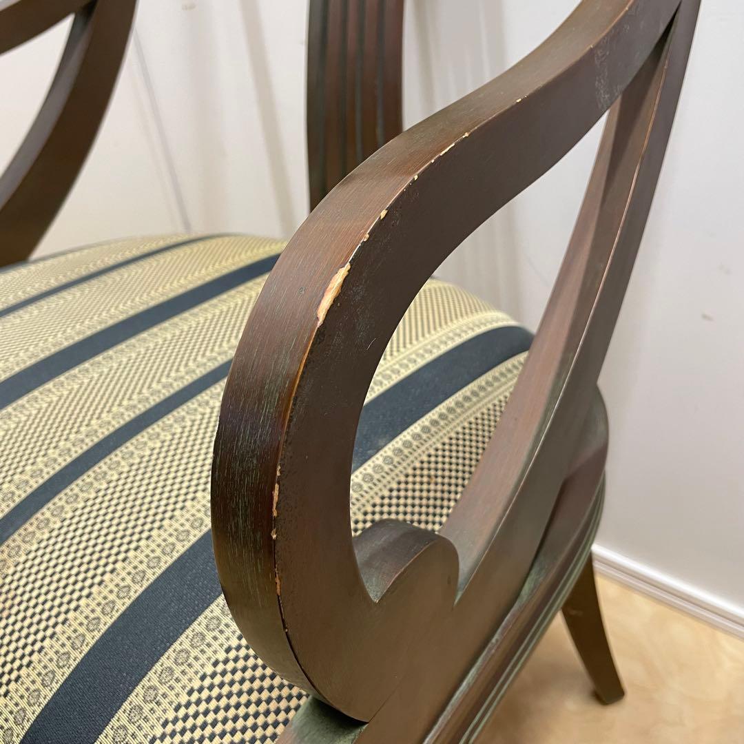 アンティーク調アームチェア② ダイニングチェア チェア 椅子 イス ロココ調