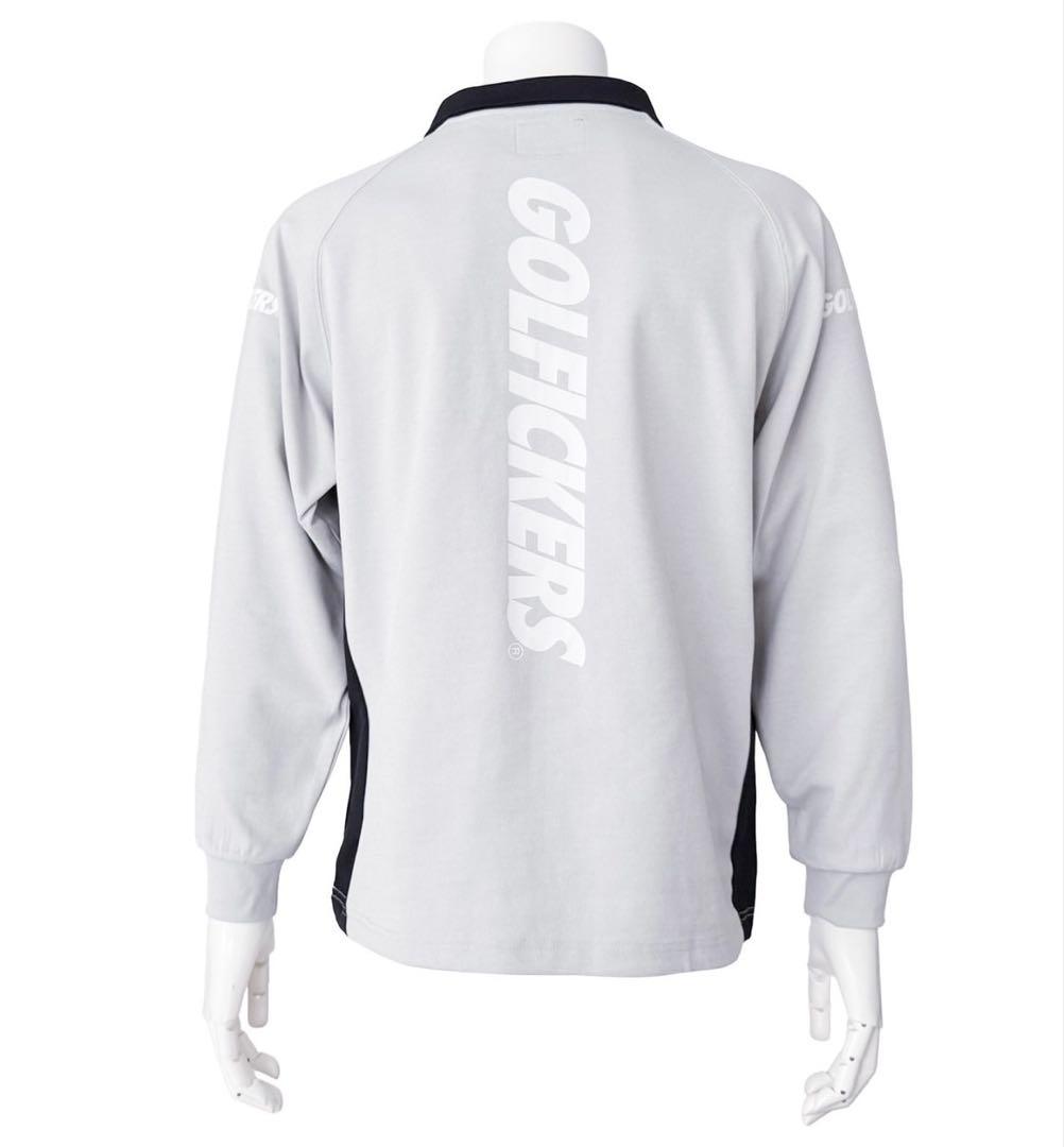 新品 golfickers ゴルフィッカーズ ロングスリーブジップシャツ グレー