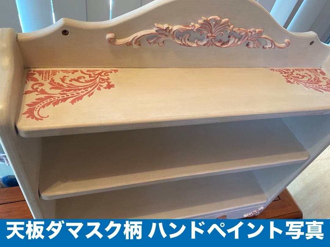 ヴィンテージ シェルフ♦️ロココ フレンチ アシンメトリー♦️引き出し♦️壁掛け可