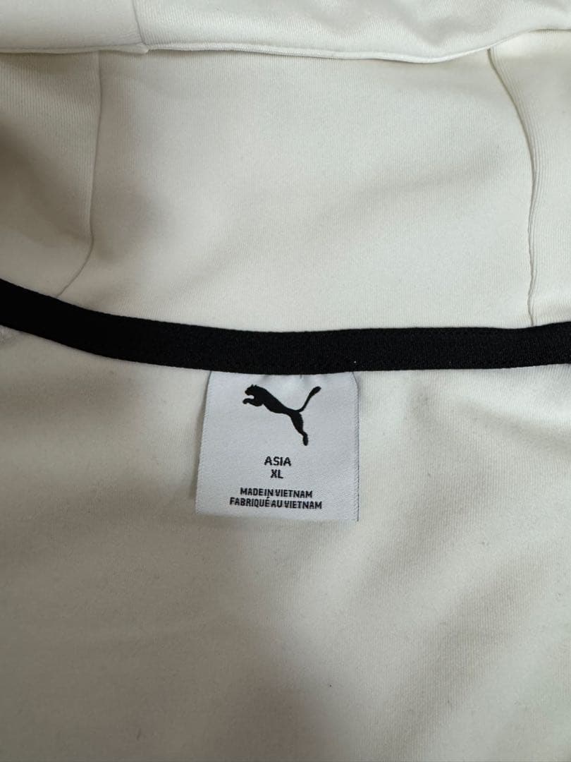 【美品】PUMA ジャージ上下セット ホワイト/ブラック　XL