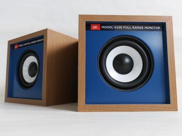 ★キューブJRスピーカー★3インチフルレンジ 高音質 木目調 自作