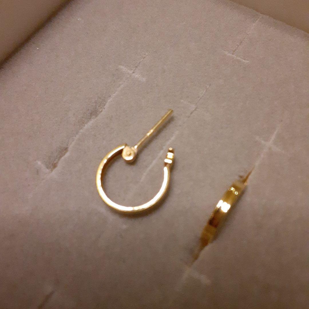 TSUTSUMI 18Kゴールド　フープピアス