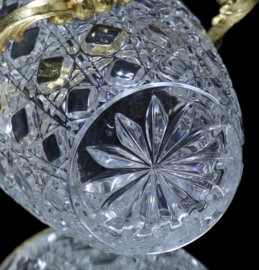 オールド・バカラ 珍品 上級作品 ブロンズ装飾 ゴールド アイスペール 氷入れ