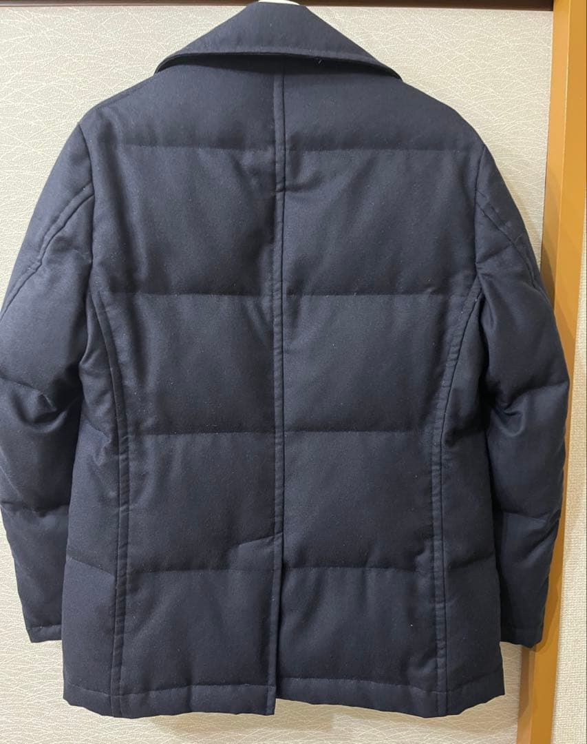 美品　j.press ジェイプレスPコート　ピーコート　ダウン　M ネイビー　紺