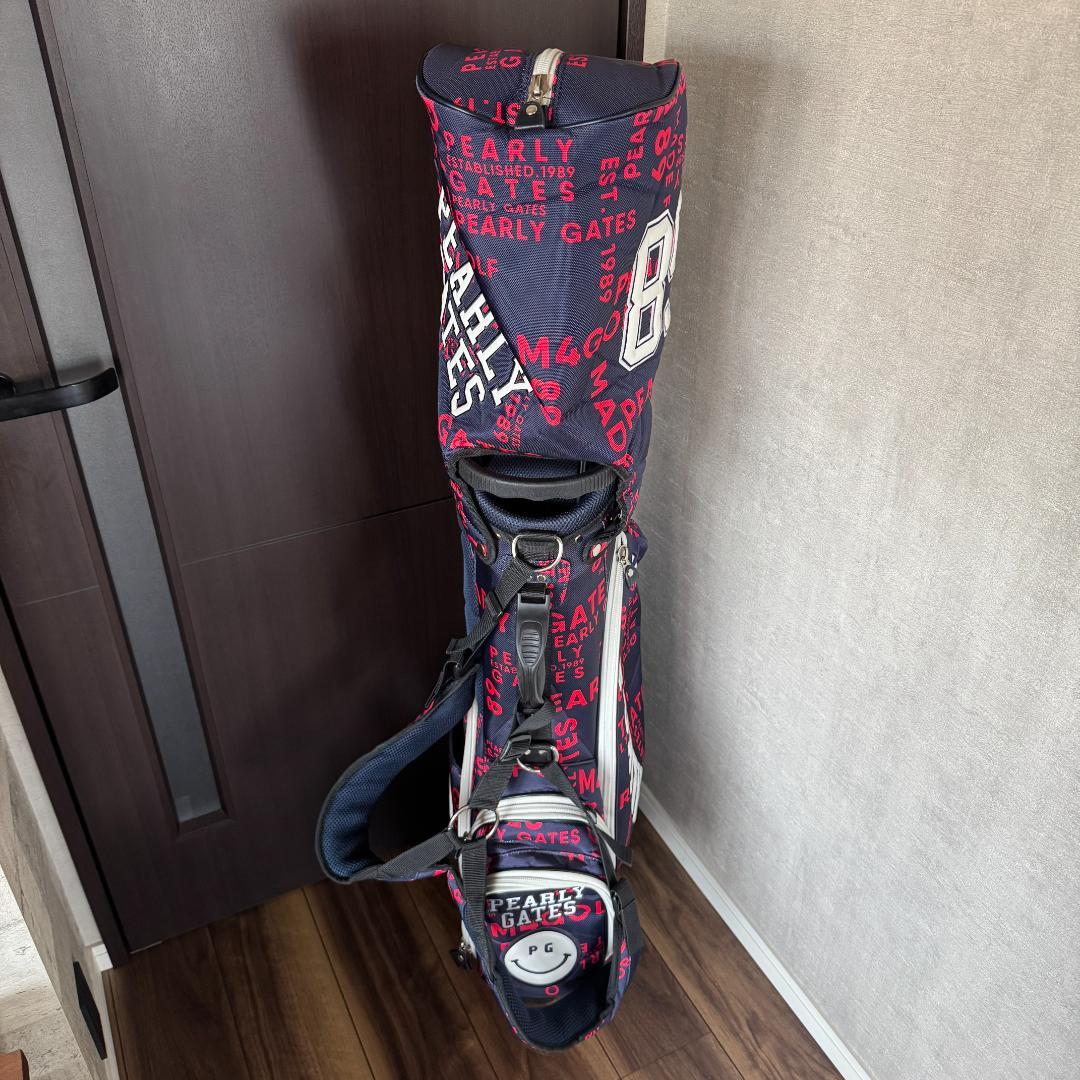 【中古】PEARLY GATES パーリーゲイツ キャディバッグ ネイビー