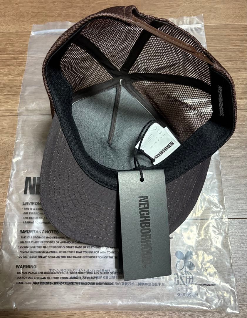 NEIGHBORHOODメッシュキャップ　ブラウン