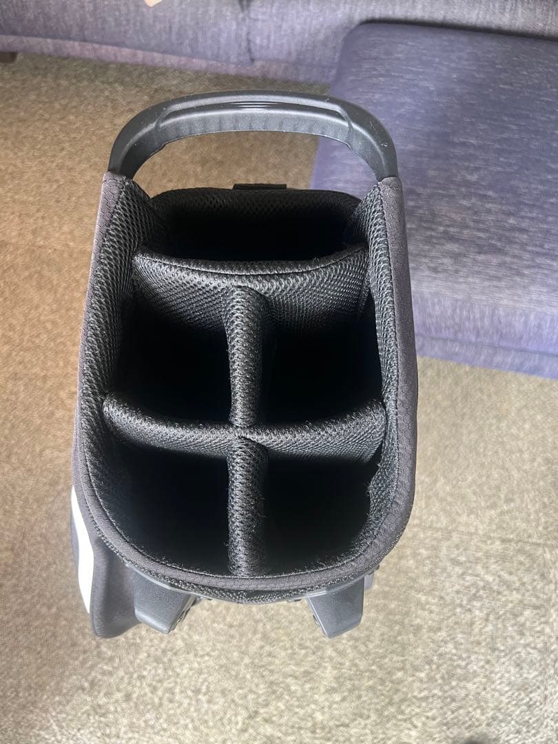 adidas アディダス スタンド式 スリムキャディバッグ【ブラック】