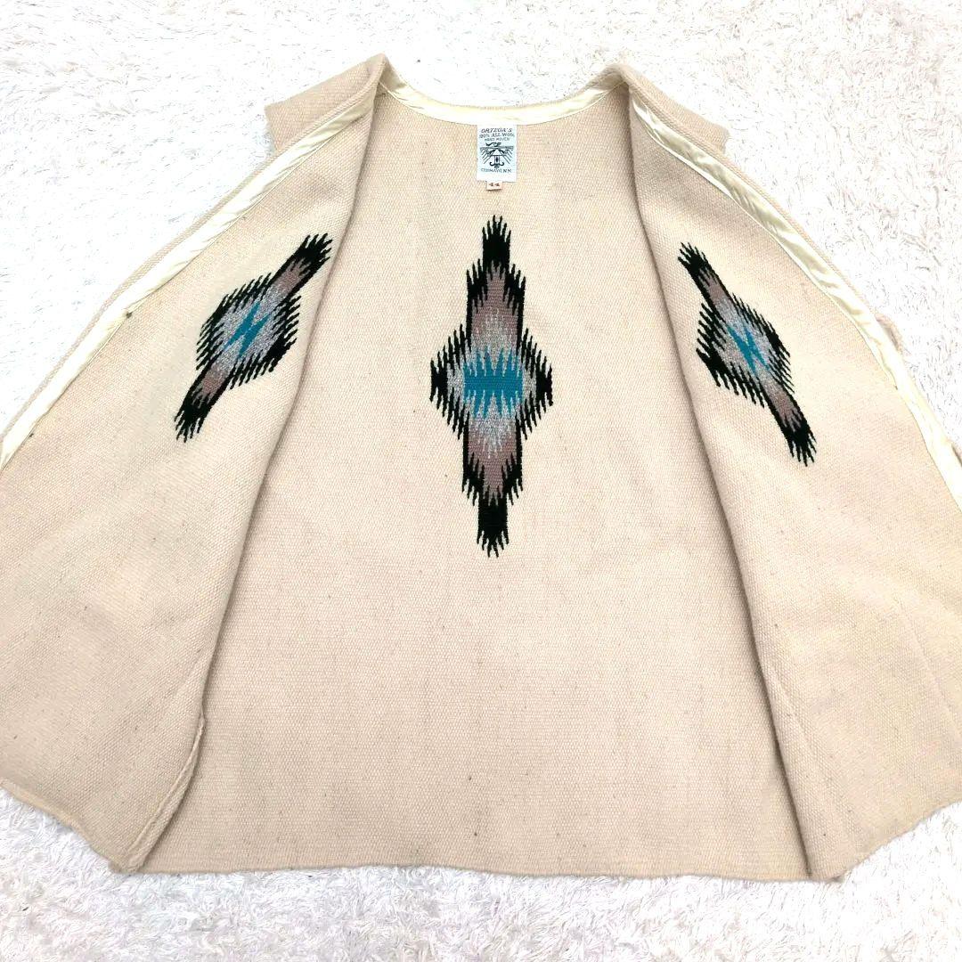 【希少サイズ44 60's 美品】オルテガ　チマヨベスト　赤タグ　アメカジ　生成