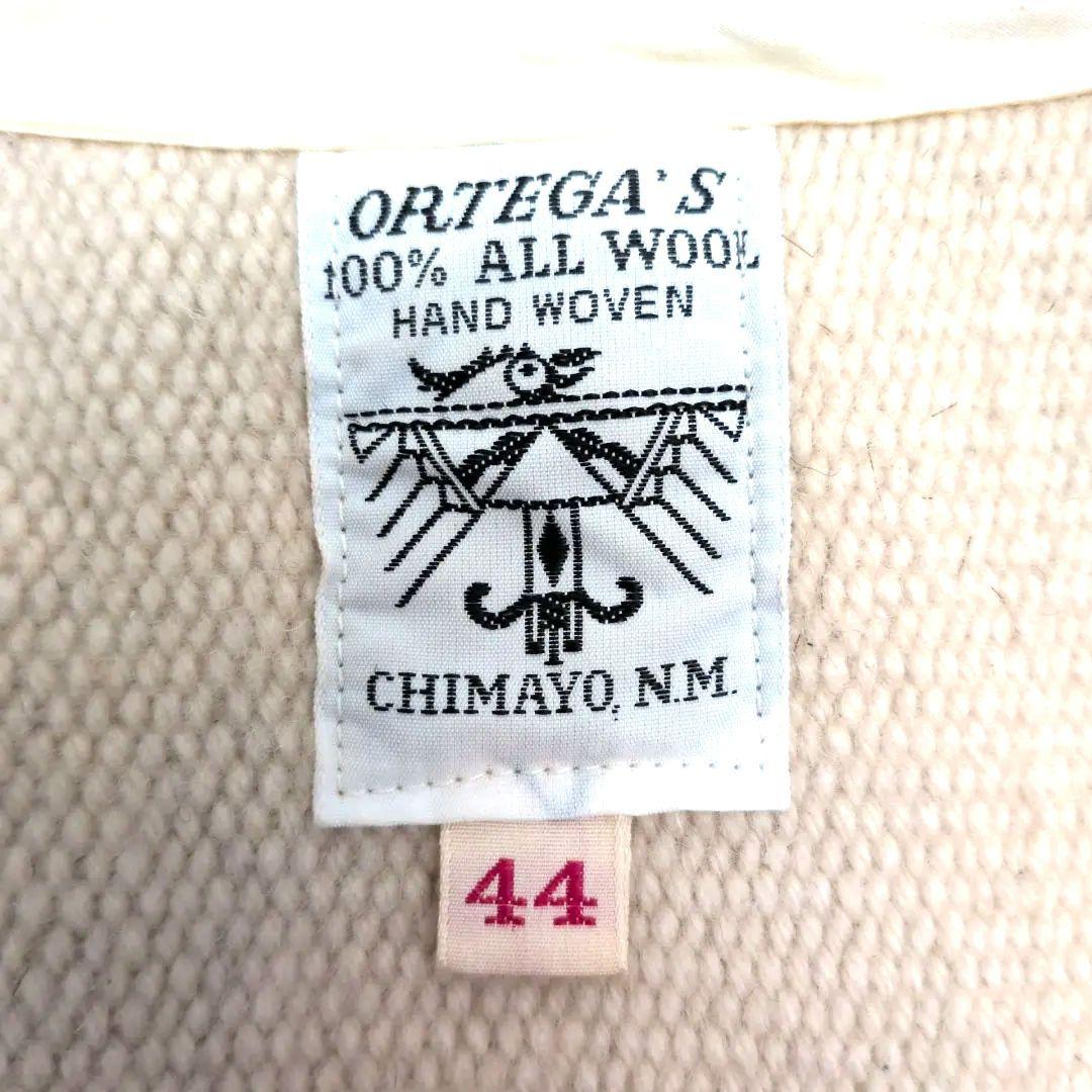 【希少サイズ44 60's 美品】オルテガ　チマヨベスト　赤タグ　アメカジ　生成