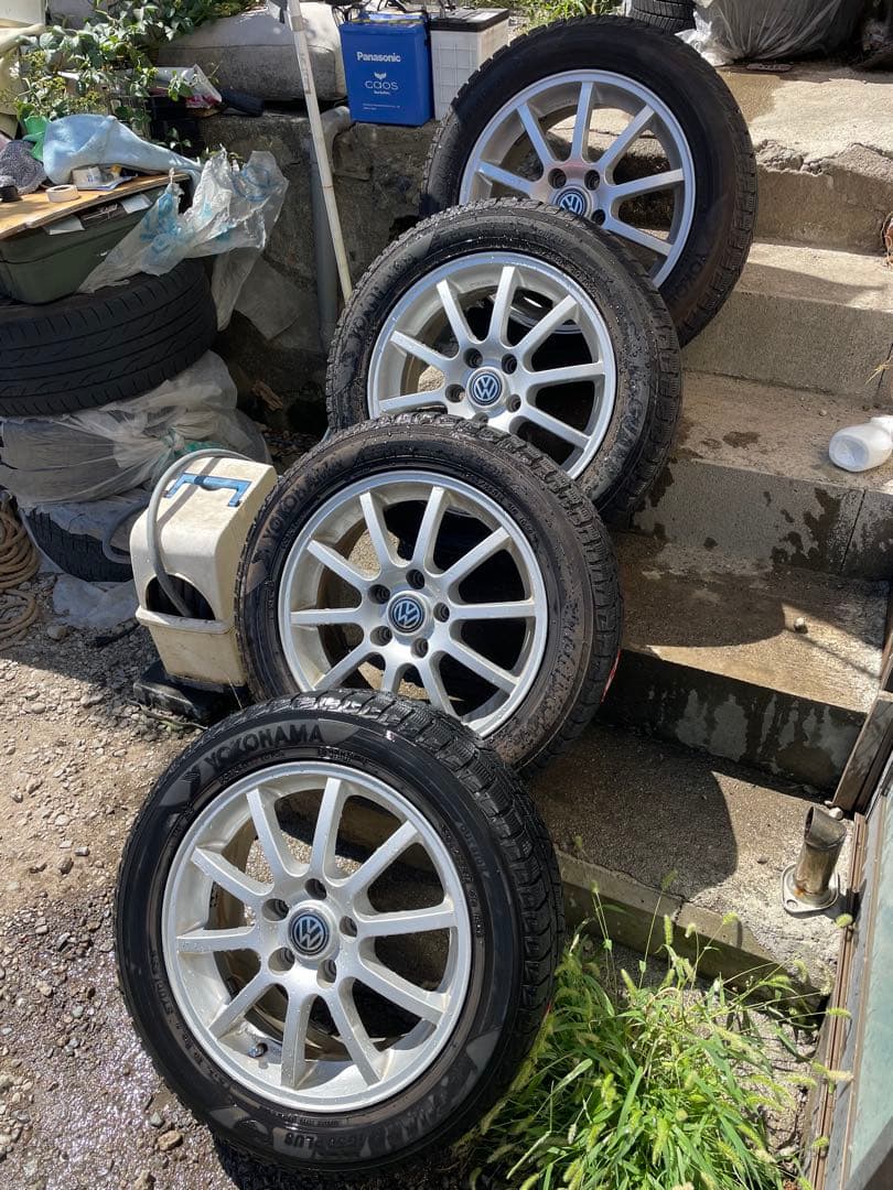 値下げ中‼️Volkswagen 16インチアルミ　 Yokohamaタイヤ付き