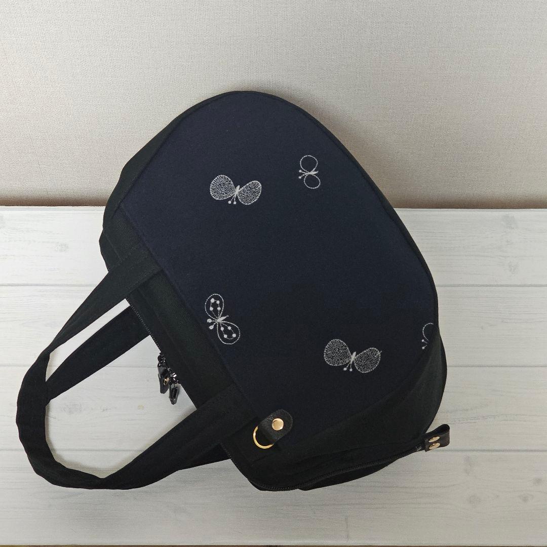 f.ぽってりボストンL following day ネイビー ミナペルホネン