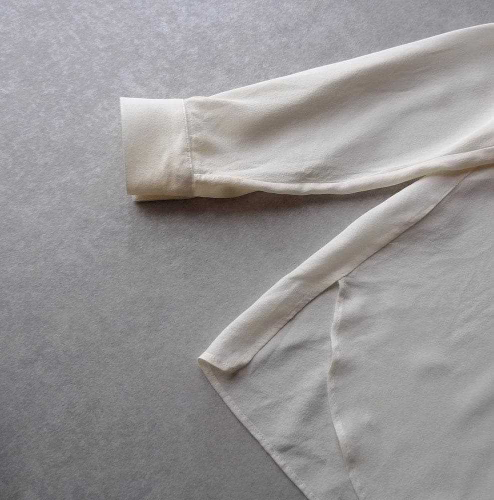 3.1 フィリップリム シルク100%のブラウス シャツ ホワイト C463