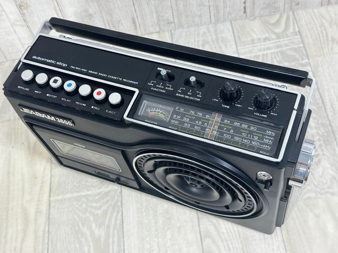昭和レトロ品　JAGAM ラジオカセットJR-3600 希少
