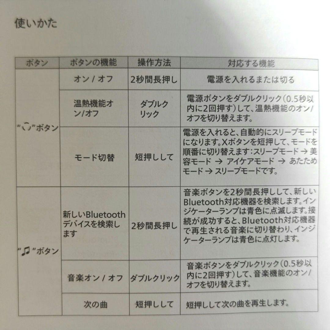 今年1月購入 美品 PHILIPS エアバック式アイケア PPM2701 日本語