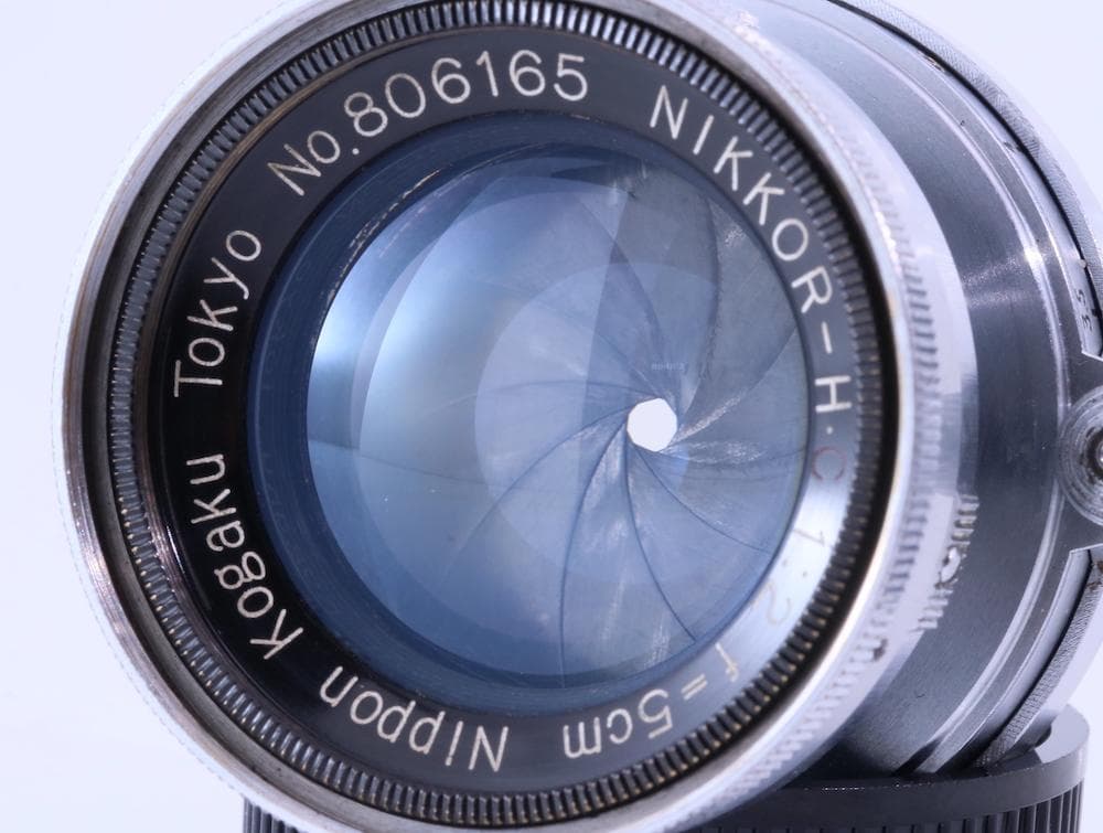 超希少Nikkor H C 5cm F/2 沈胴式 シリアル806 ライカL39