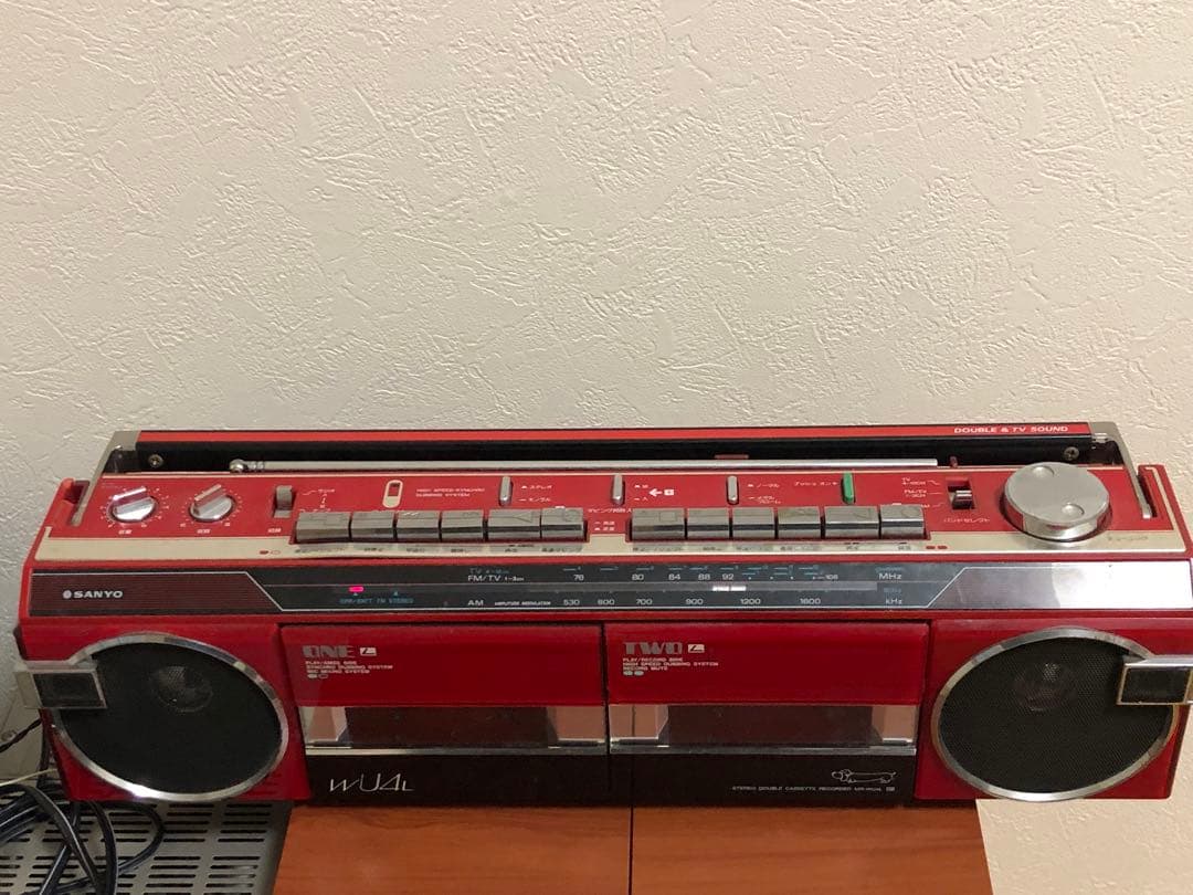 SANYO MR-WU4L ラジカセ ラジオ動作確認済　カセットテープ不良