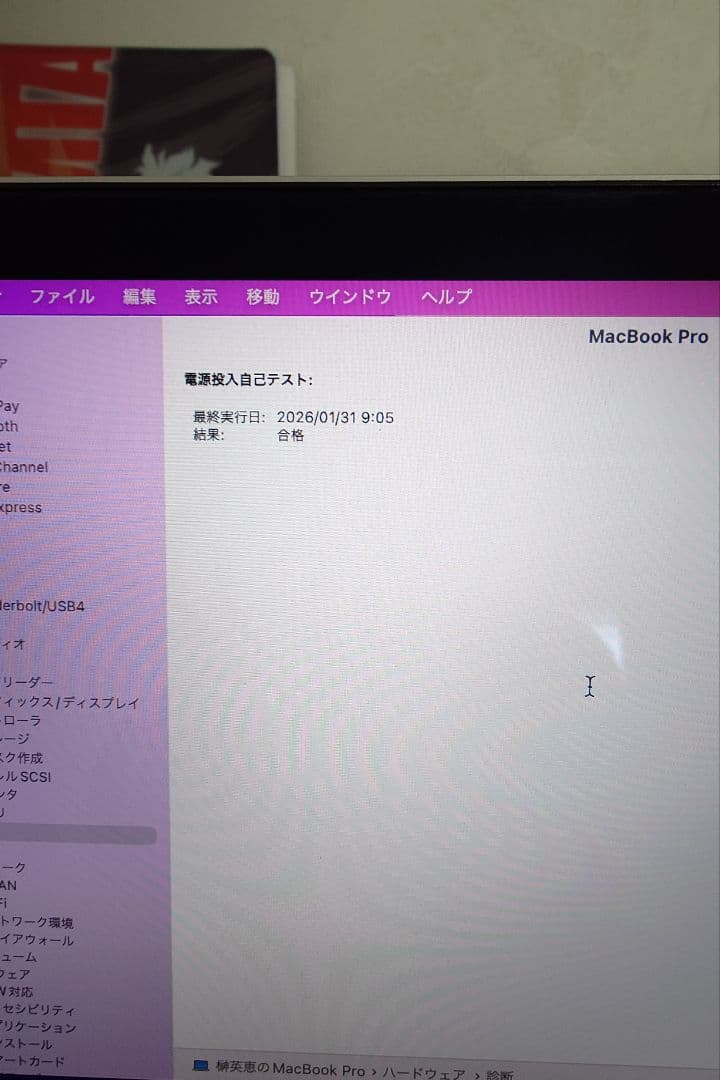 MacBook本体 MacBook Pro 15-inc 2016 16GB 512GB