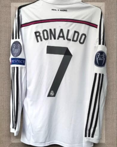 14/15 レアル・マドリード ホーム 7番 C・ロナウド 長袖 ユニフォーム