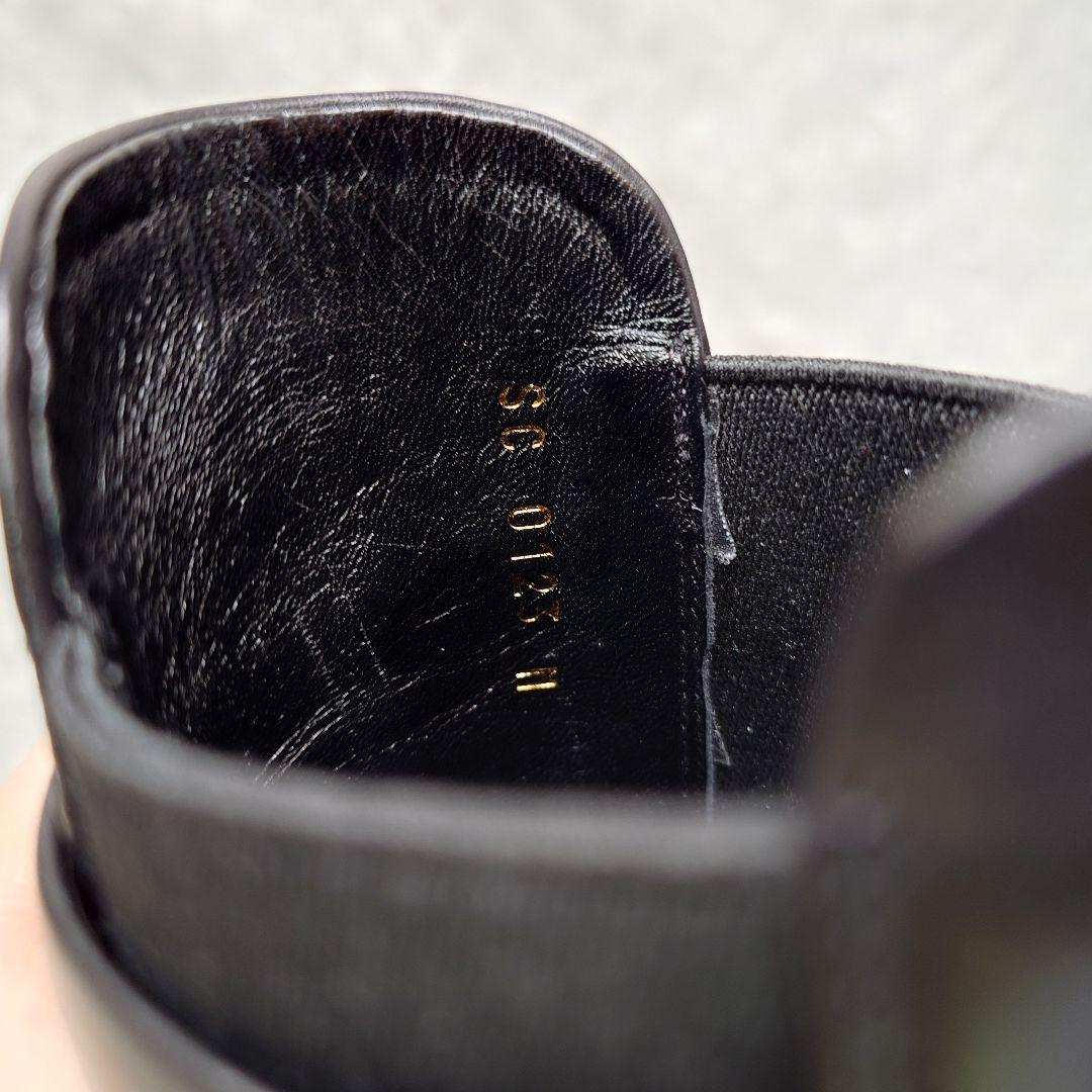 美品 LOUIS VUITTON ショートブーツ サイドゴア LVバックル 黒