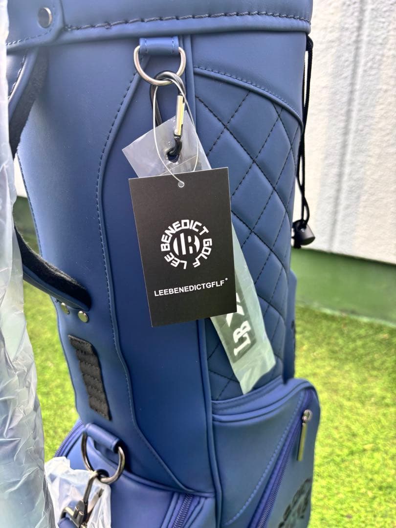 リー ベネディクト ゴルフ　キャディバッグ　新品　ゴルフバッグ　ネイビー　ブルー