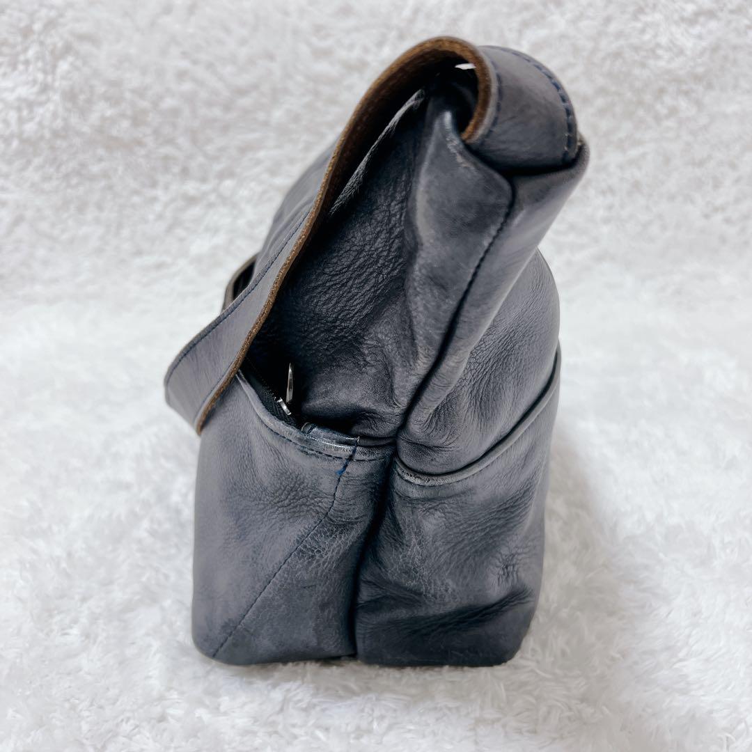 【美品】Jas M.B. London ショルダーバッグ　立体エンボス加工　真鍮