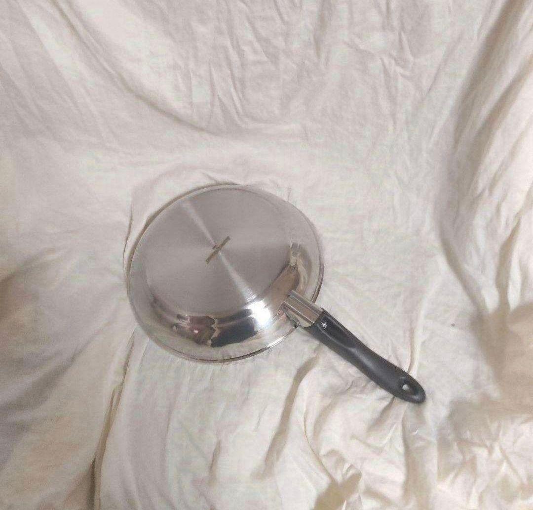 3回使用のみ アムウェイ ノンスティックフライパン インダクションレンジ対応↓