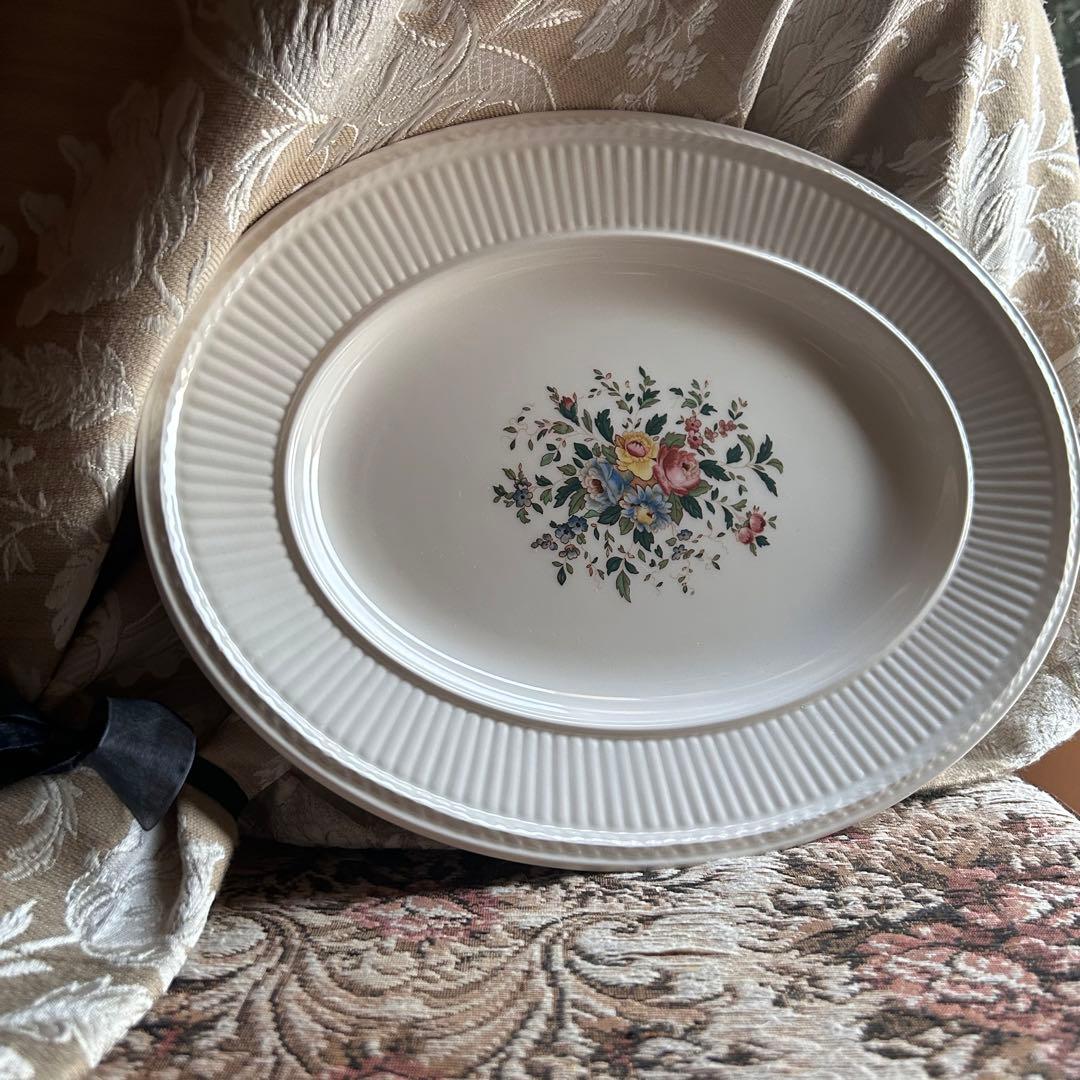 美品 英国製  Conway 英国の伝統美が息づく器ꕤ︎︎オーバル皿