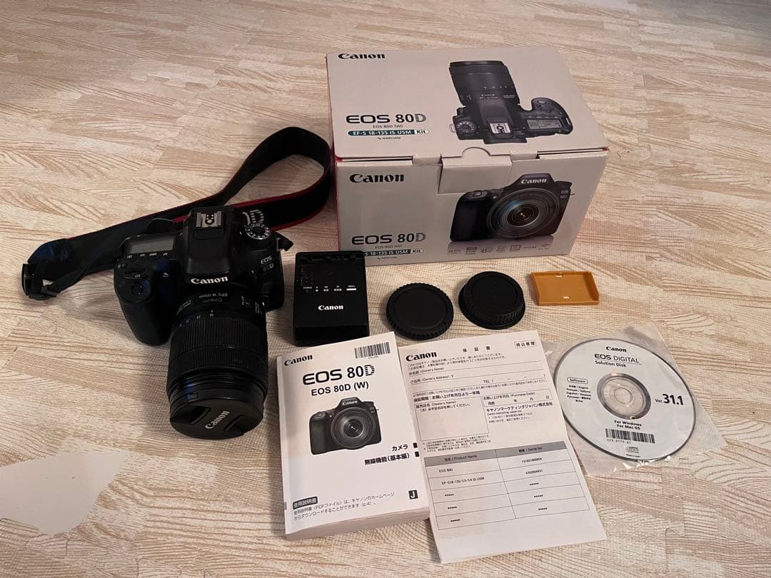 【美品付属品完備】Canon EOS 80D レンズキット 防湿庫保管・即発送可