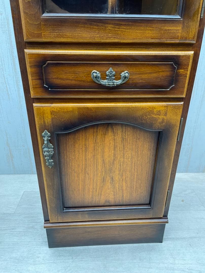 karimoku コロニアル スリムカップボード 右開き オールドカリモク