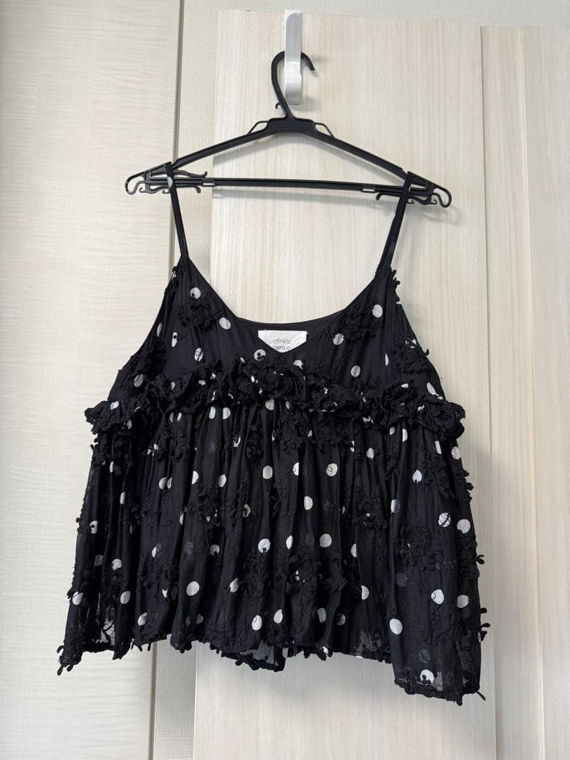 きょうこ様　クリンクルクリンクル　3D embroidery dot キャミ