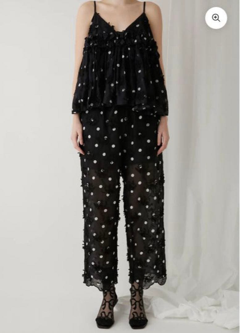 きょうこ様　クリンクルクリンクル　3D embroidery dot キャミ