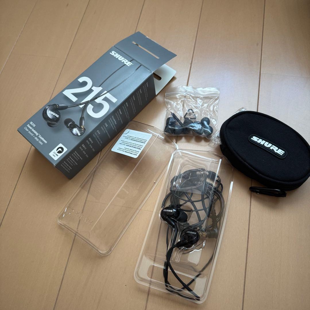 SHURE SE215 有線イヤホン トランスルーセントブラック