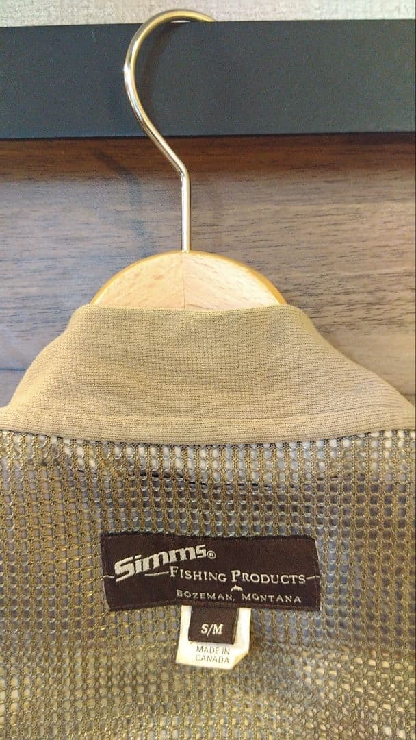 Simmsマスターベスト斜めロゴ