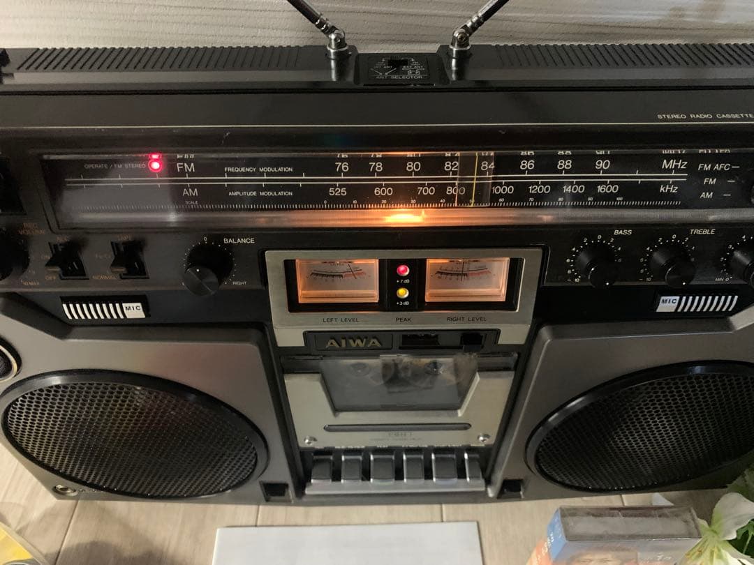 美品AIWAラジカセ TPR-820昭和レトロラジカセ動作品レアメンテナンス済み