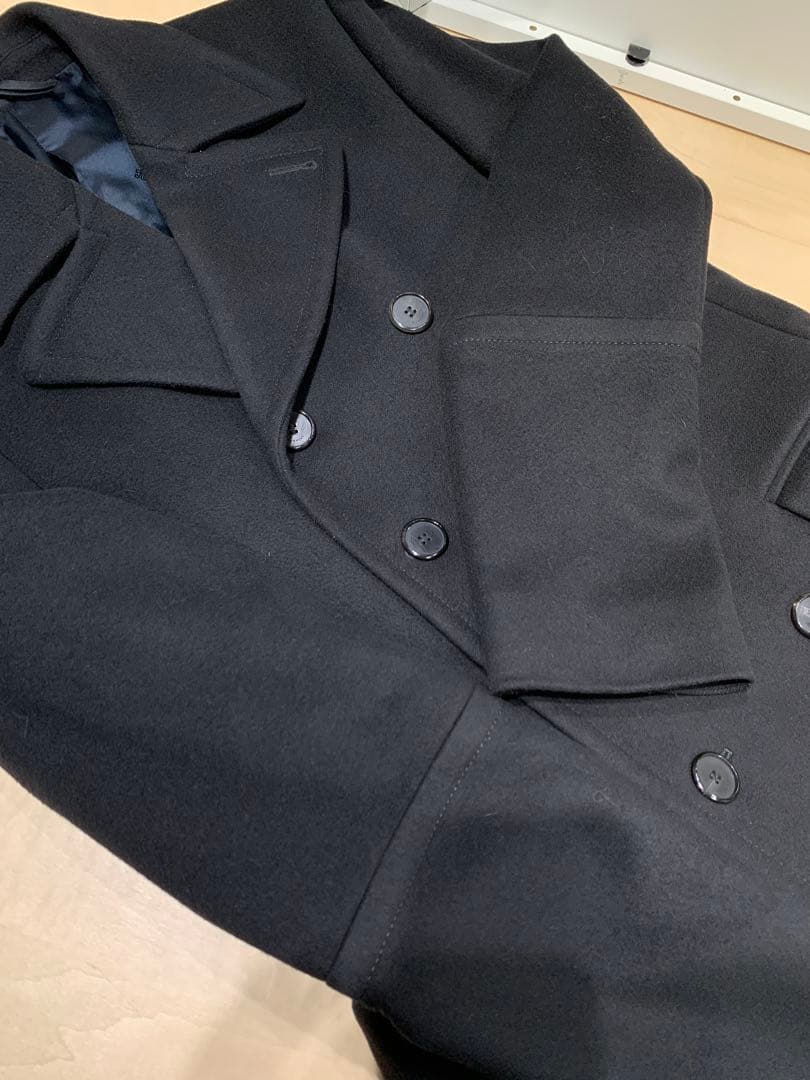 GIVENCHY ウールカシミヤ 8ボタン ピーコート